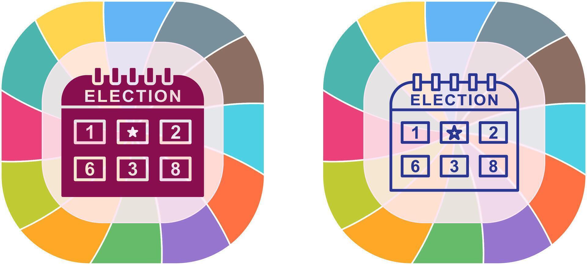 Election Day Icon Design vector