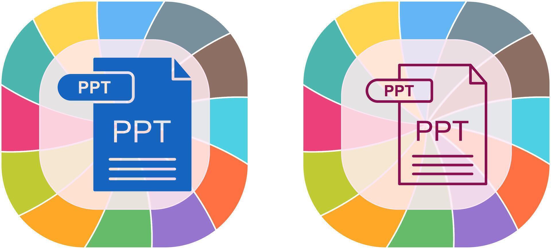 PPT Icon Design vector