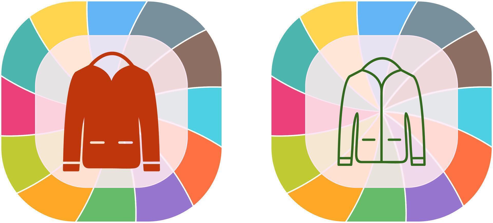 Men's Jacket Icon Design vector