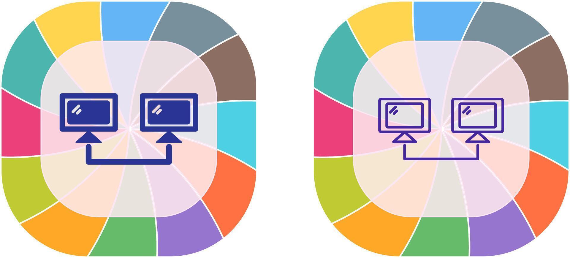 Connected Systems Icon Design vector