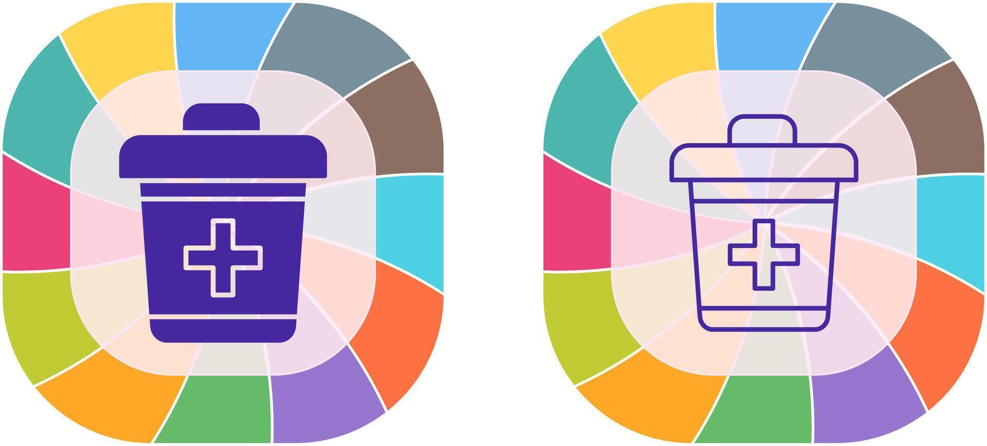 Dustbin Icon Design vector