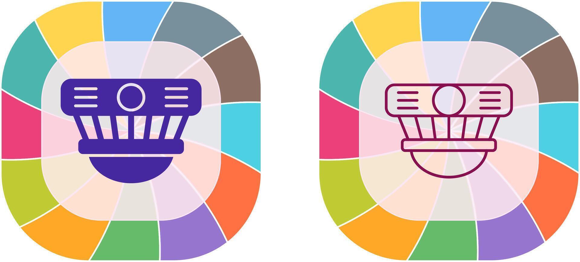 Smoke Detector Icon Design vector
