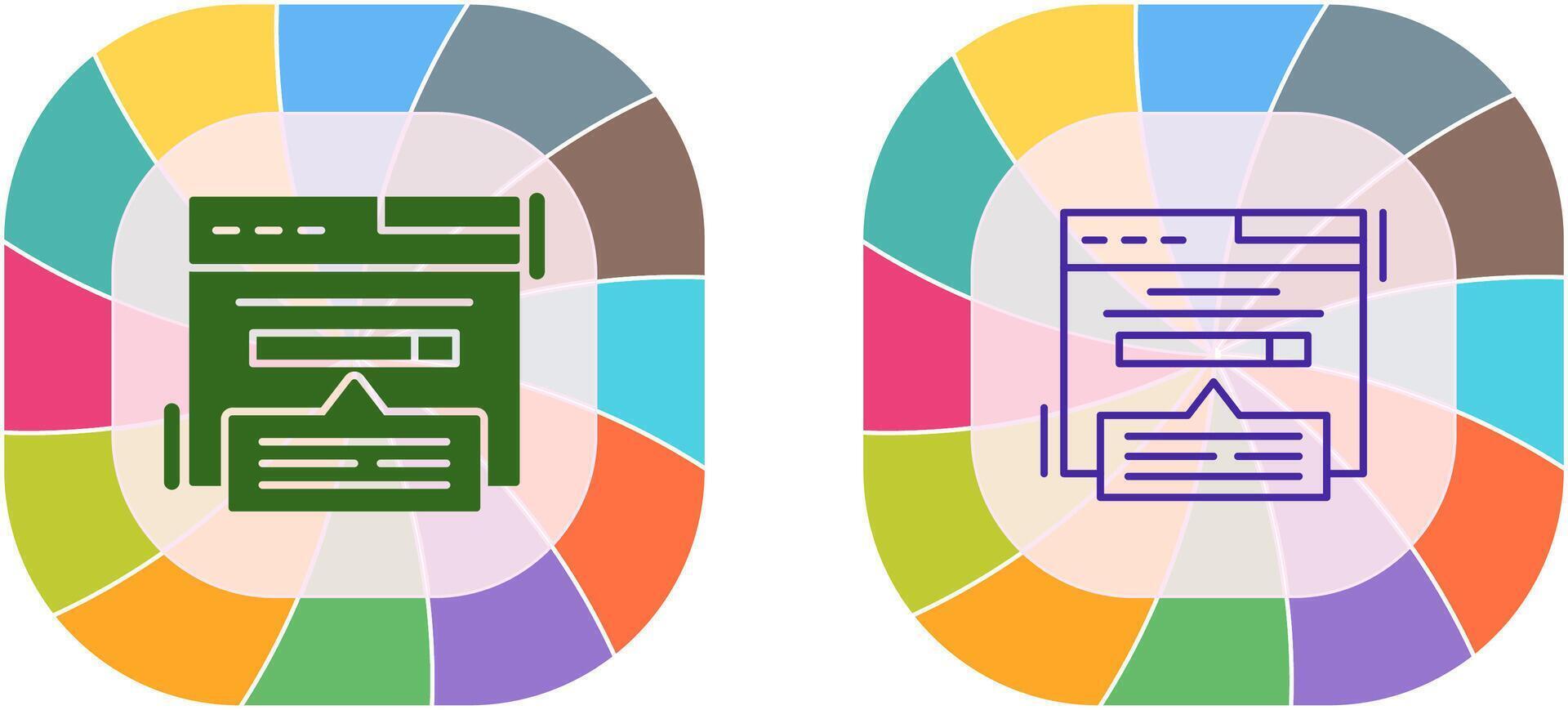 Keyword Search Icon Design vector