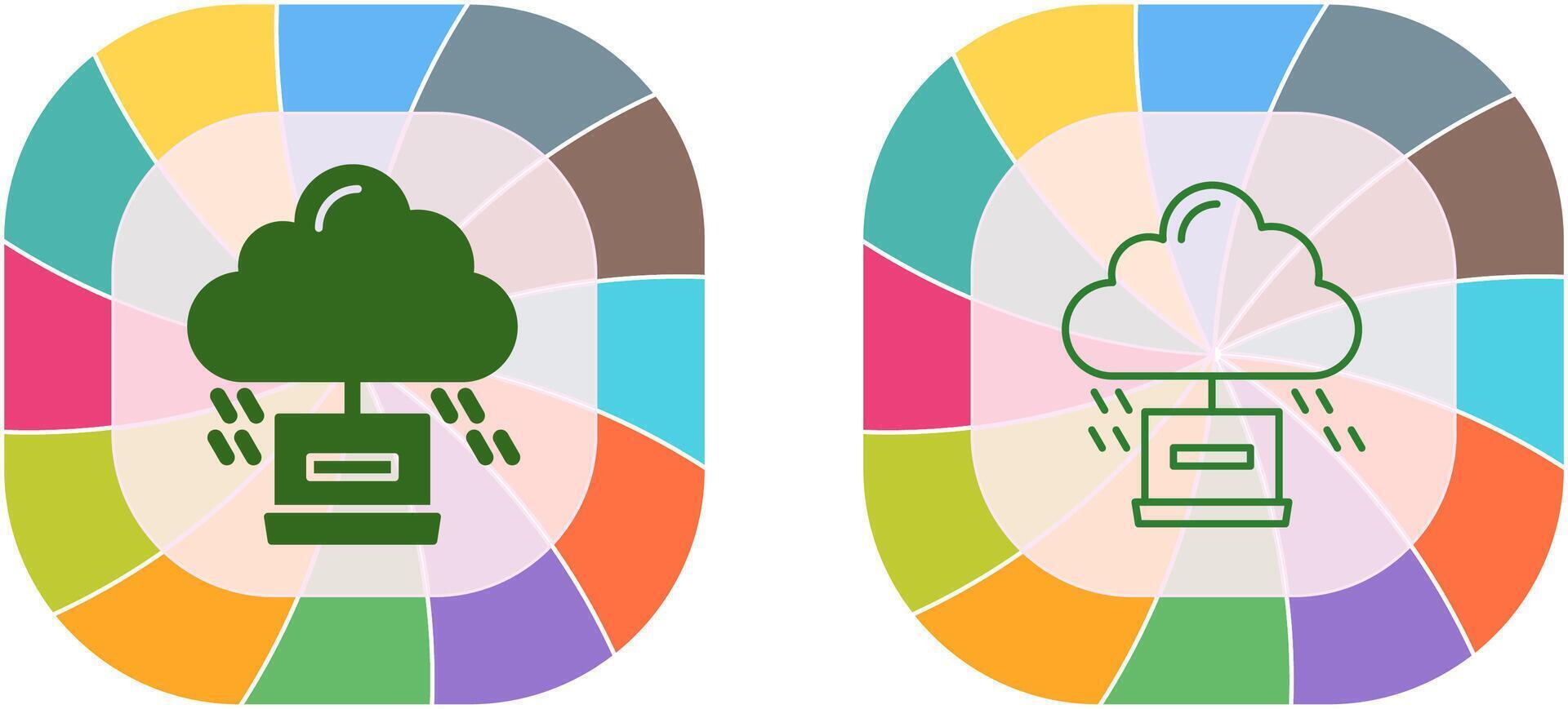 Cloud Computing Icon Design vector