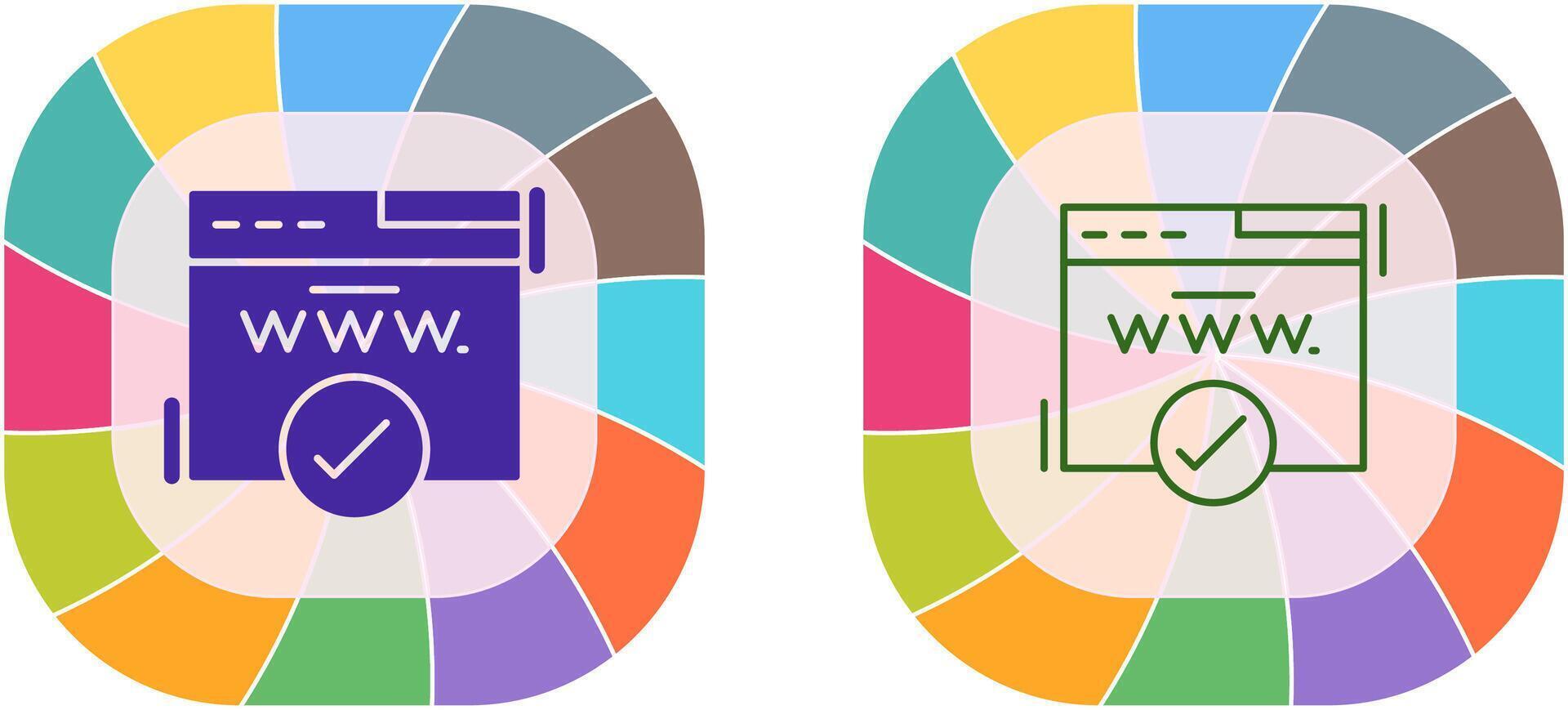 Domain Icon Design vector