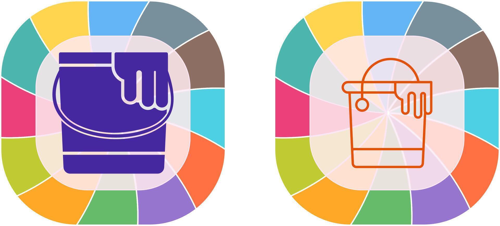 Paint Bucket Icon Design vector