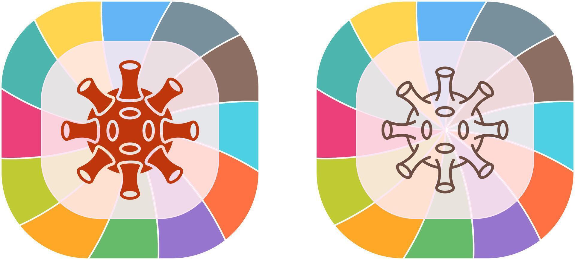 Virus Icon Design vector