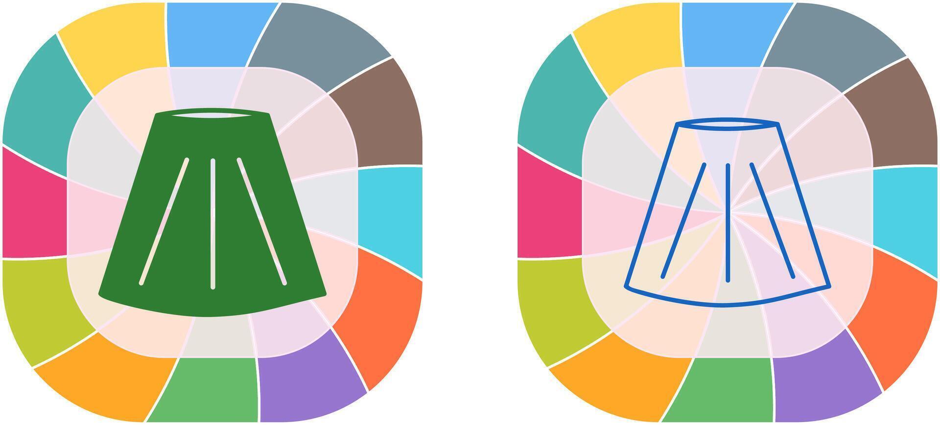 Skirt Icon Design vector