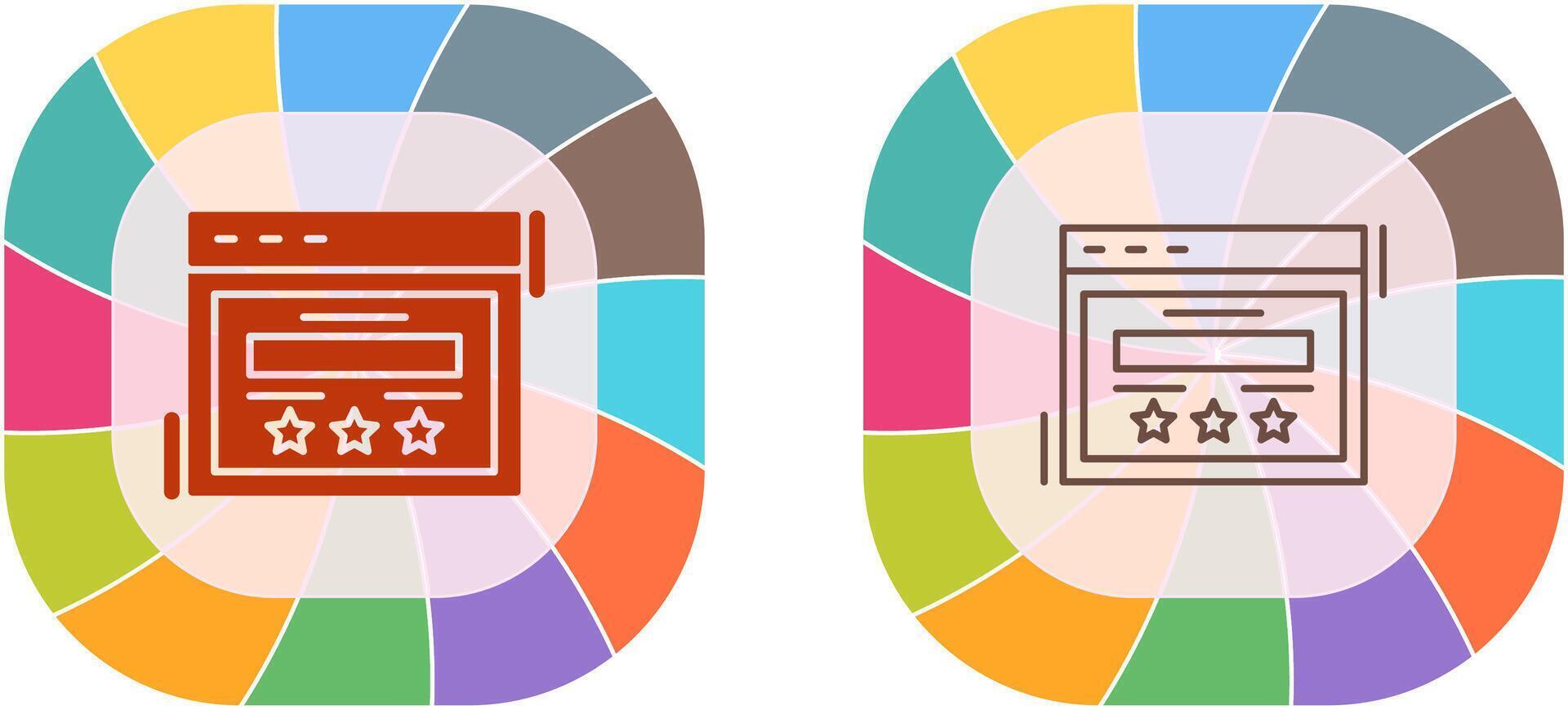 Rating Icon Design vector