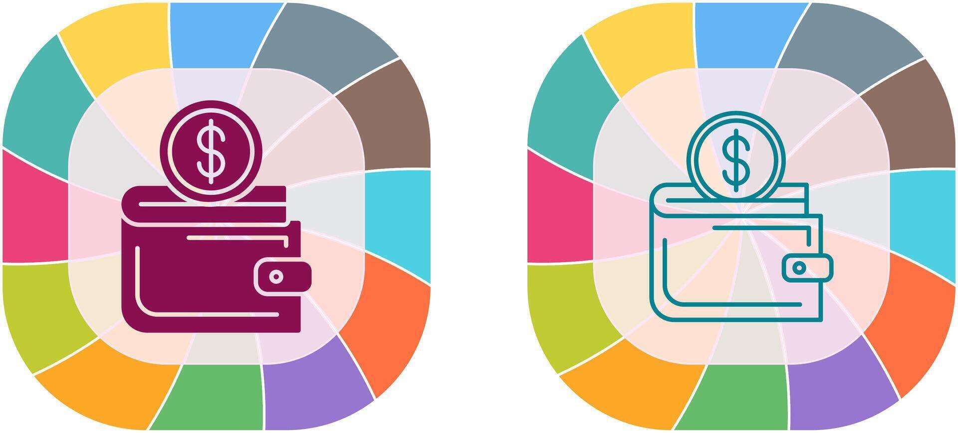 Wallet Icon Design vector