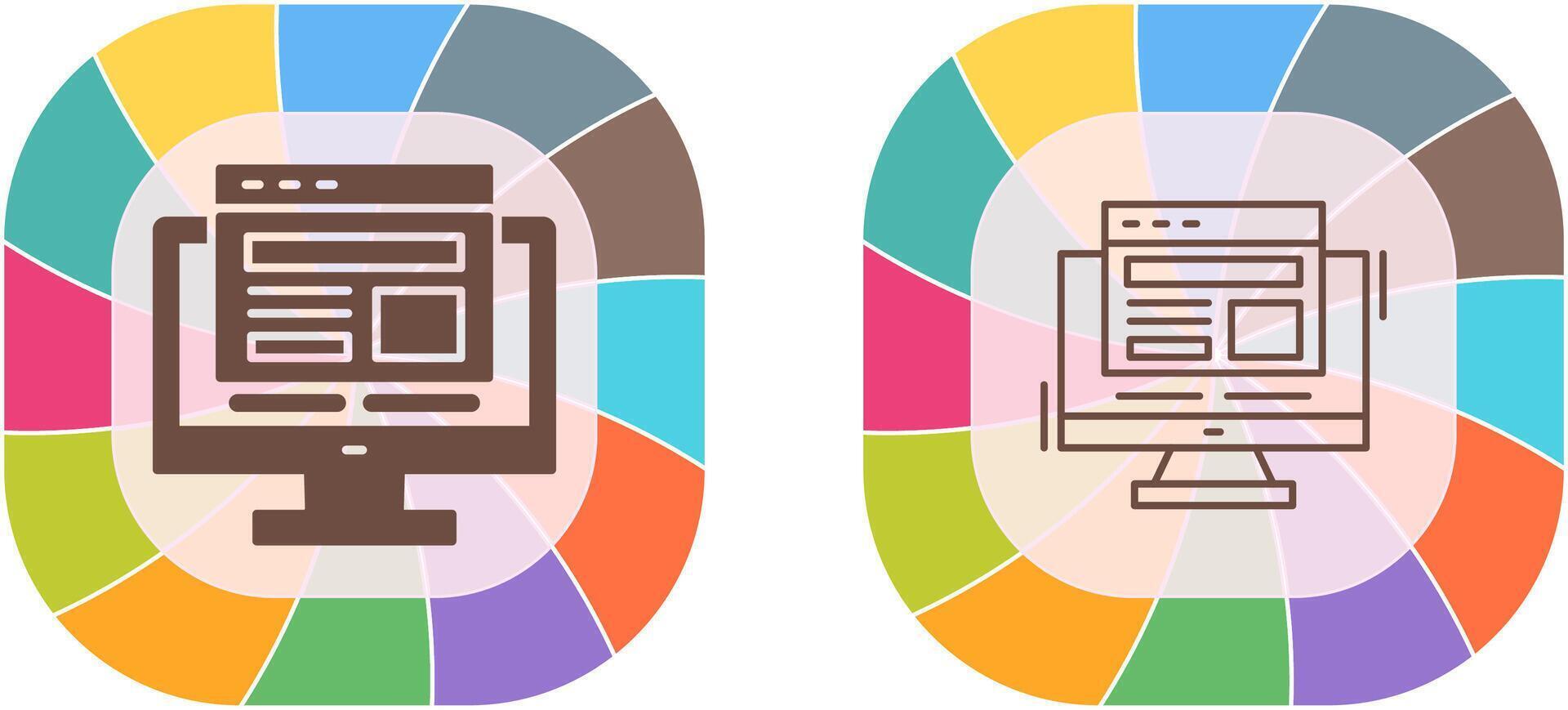 Adaptive Layout Icon Design vector