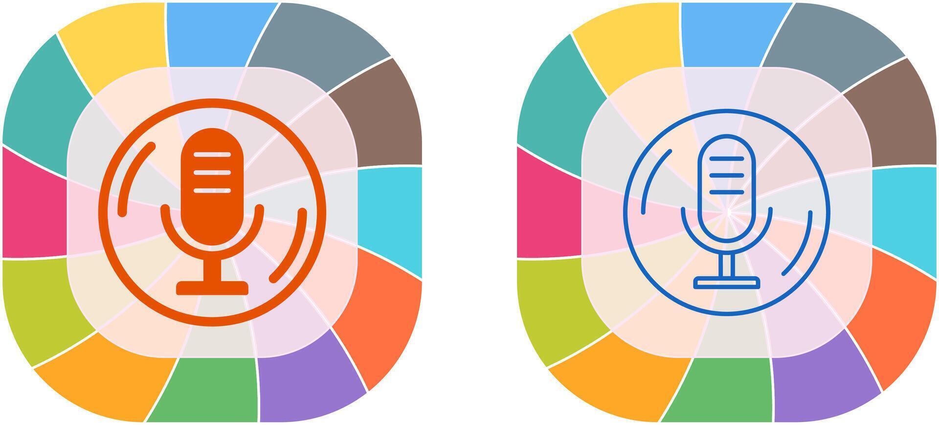 Microphone Icon Design vector