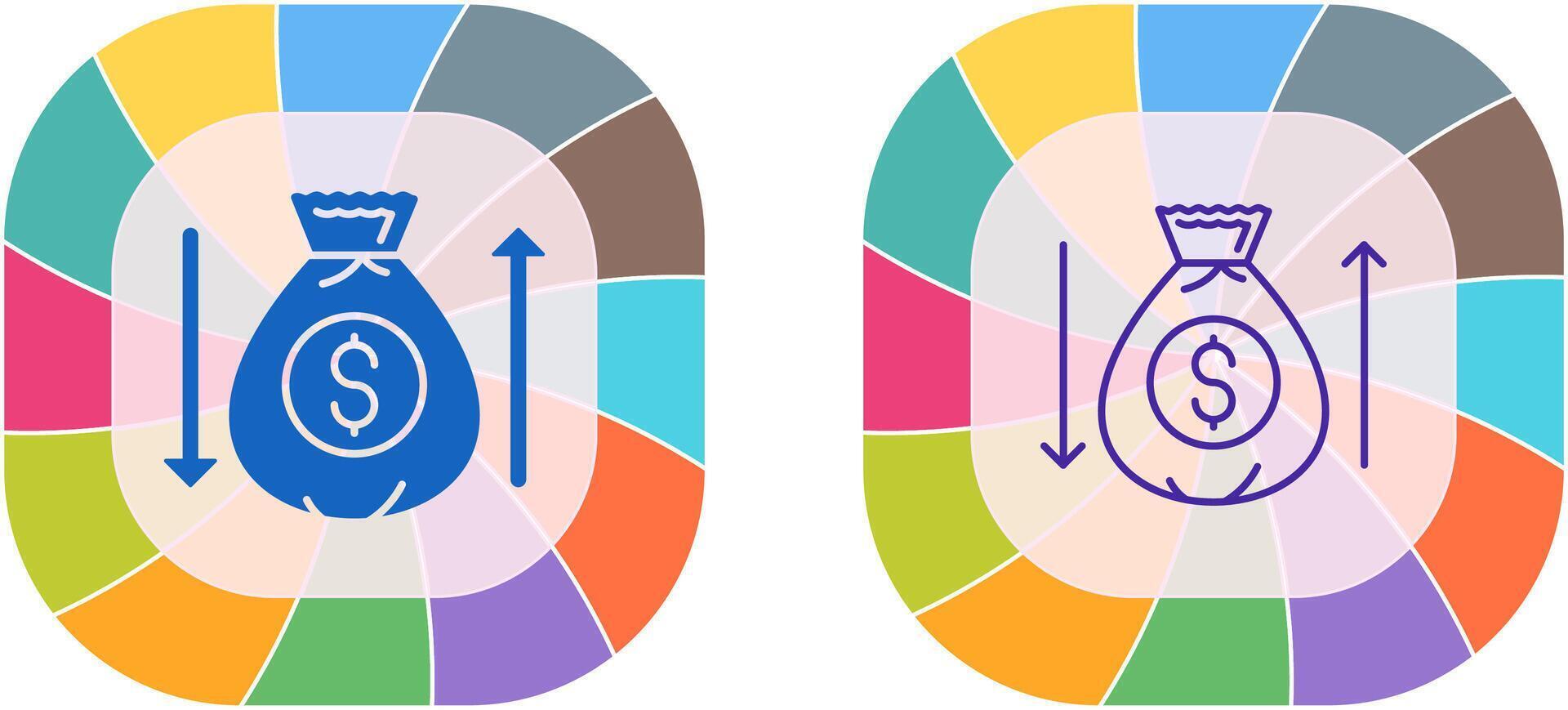 Money Bag Icon Design vector