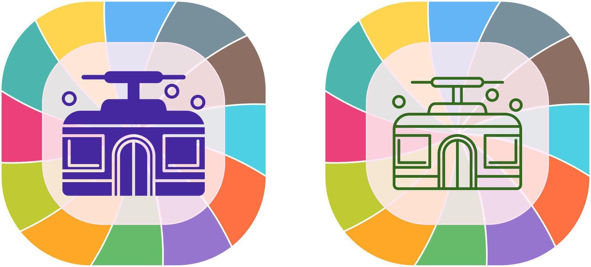 Cable Car Icon Design vector