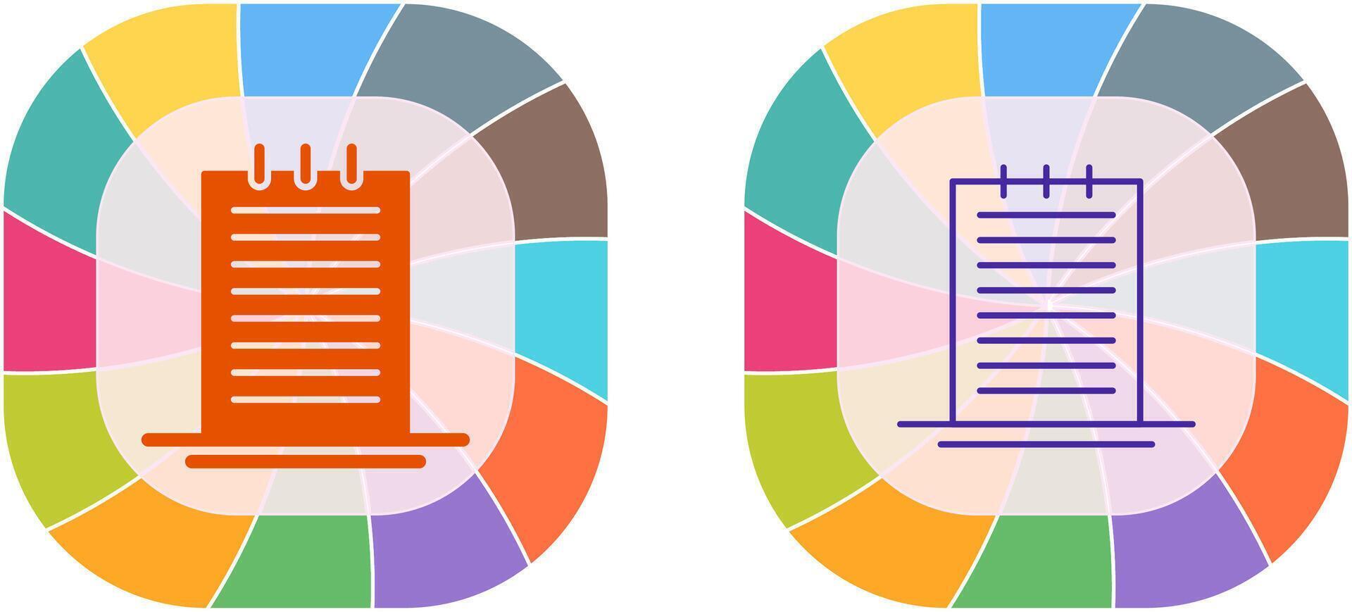 diseño de icono de notas vector