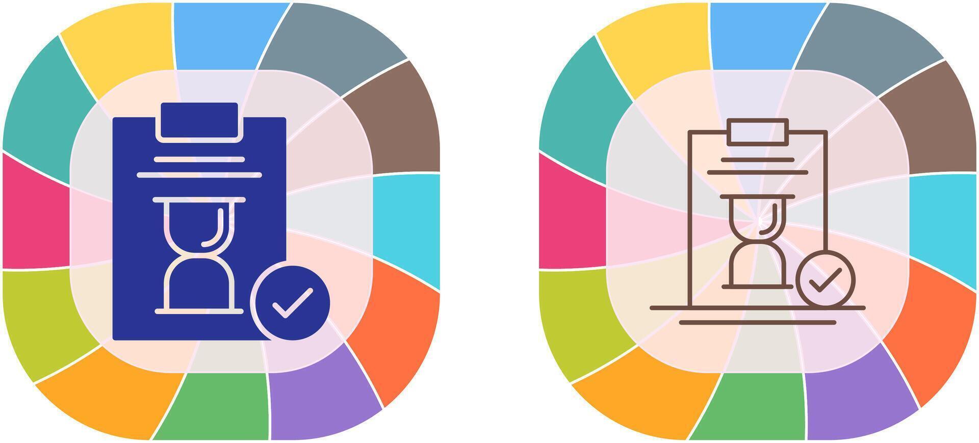 Hourglass Icon Design vector