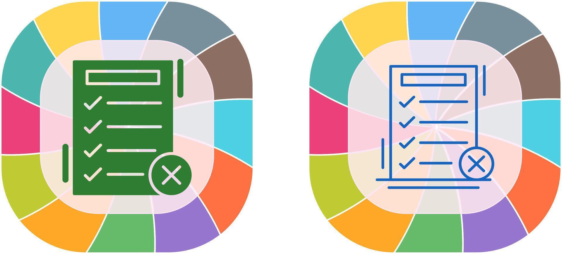 Fake List Icon Design vector