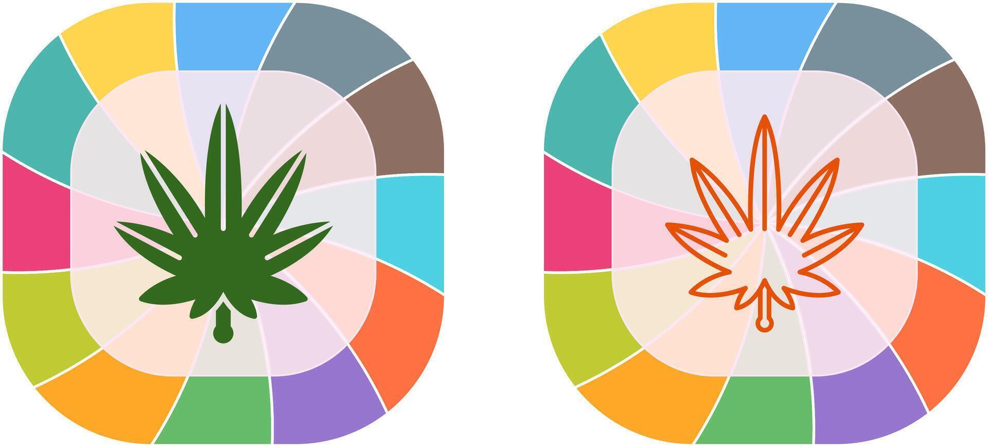 Weed Icon Design vector
