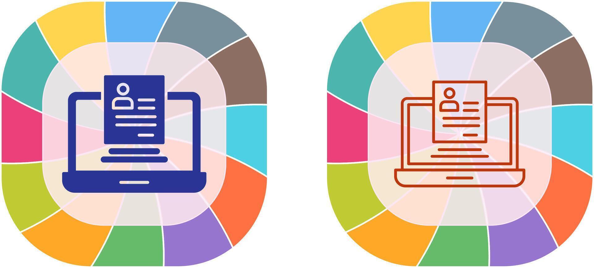 Registration Icon Design vector