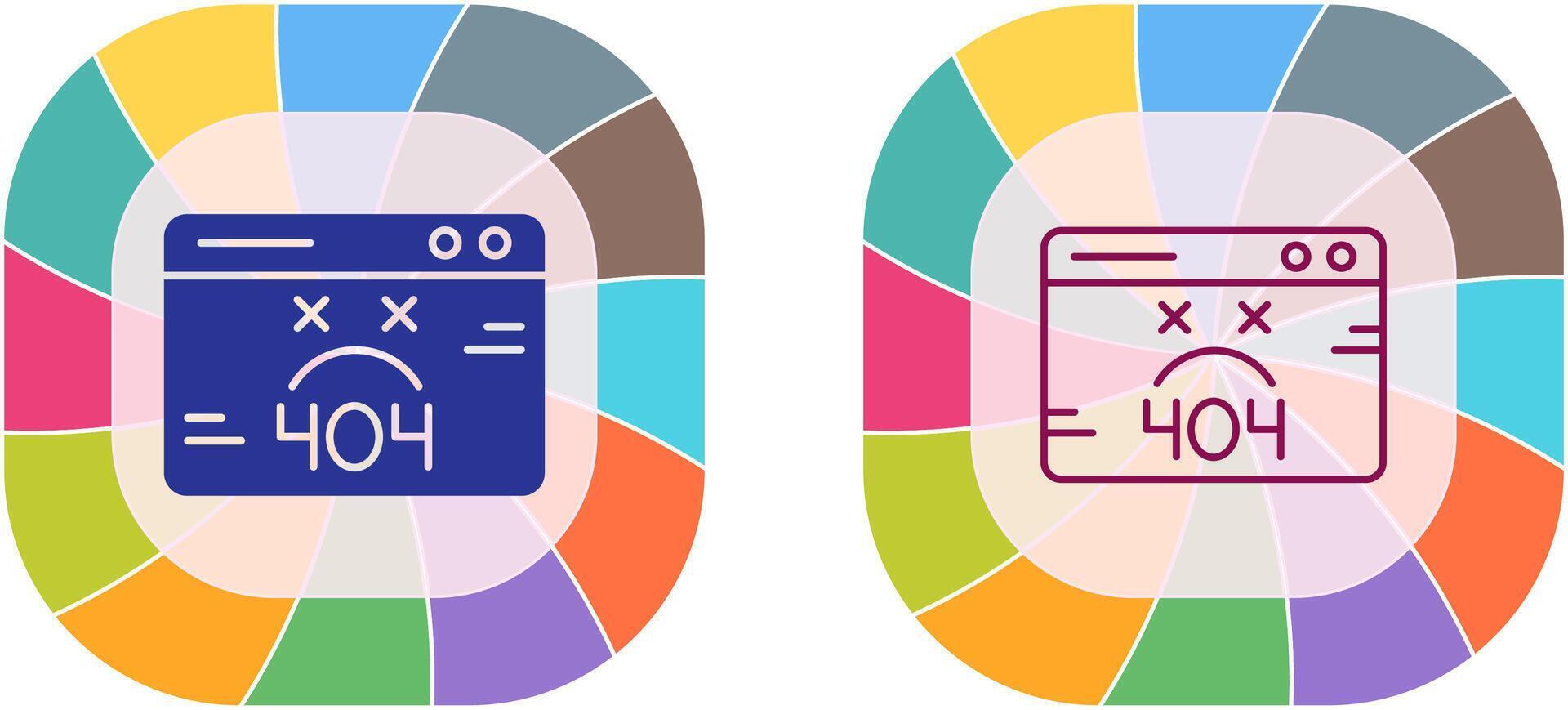 404 Error Icon Design vector