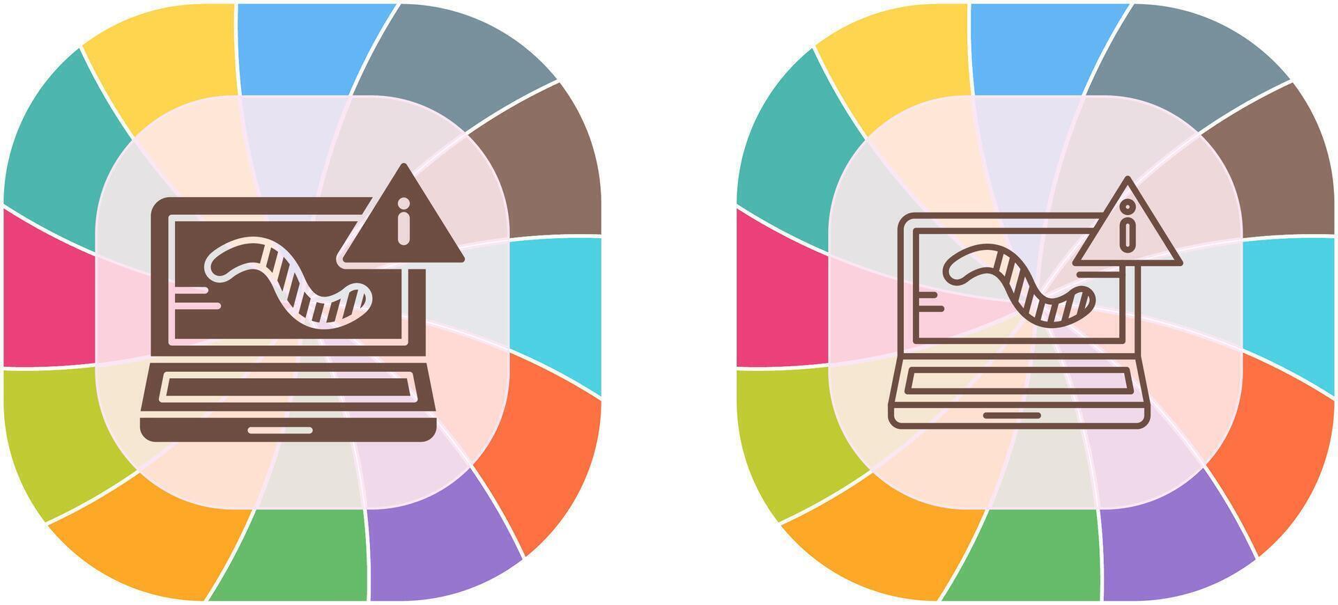 Worm Icon Design vector