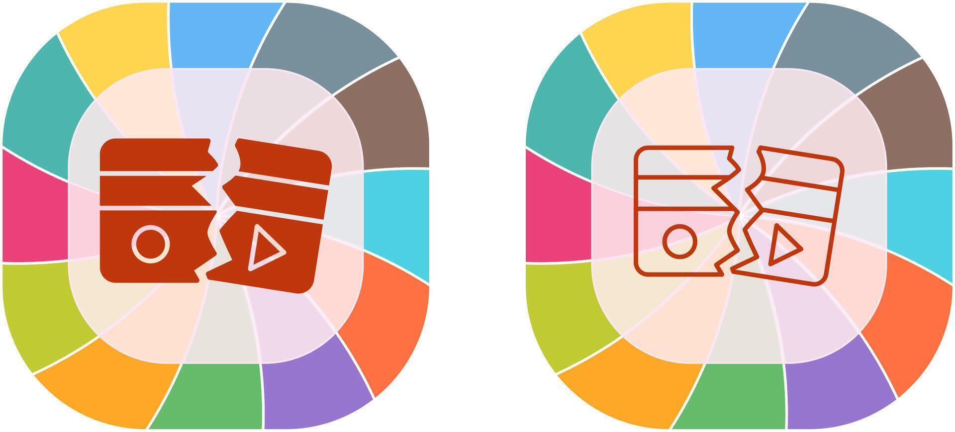 Broken Icon Design vector