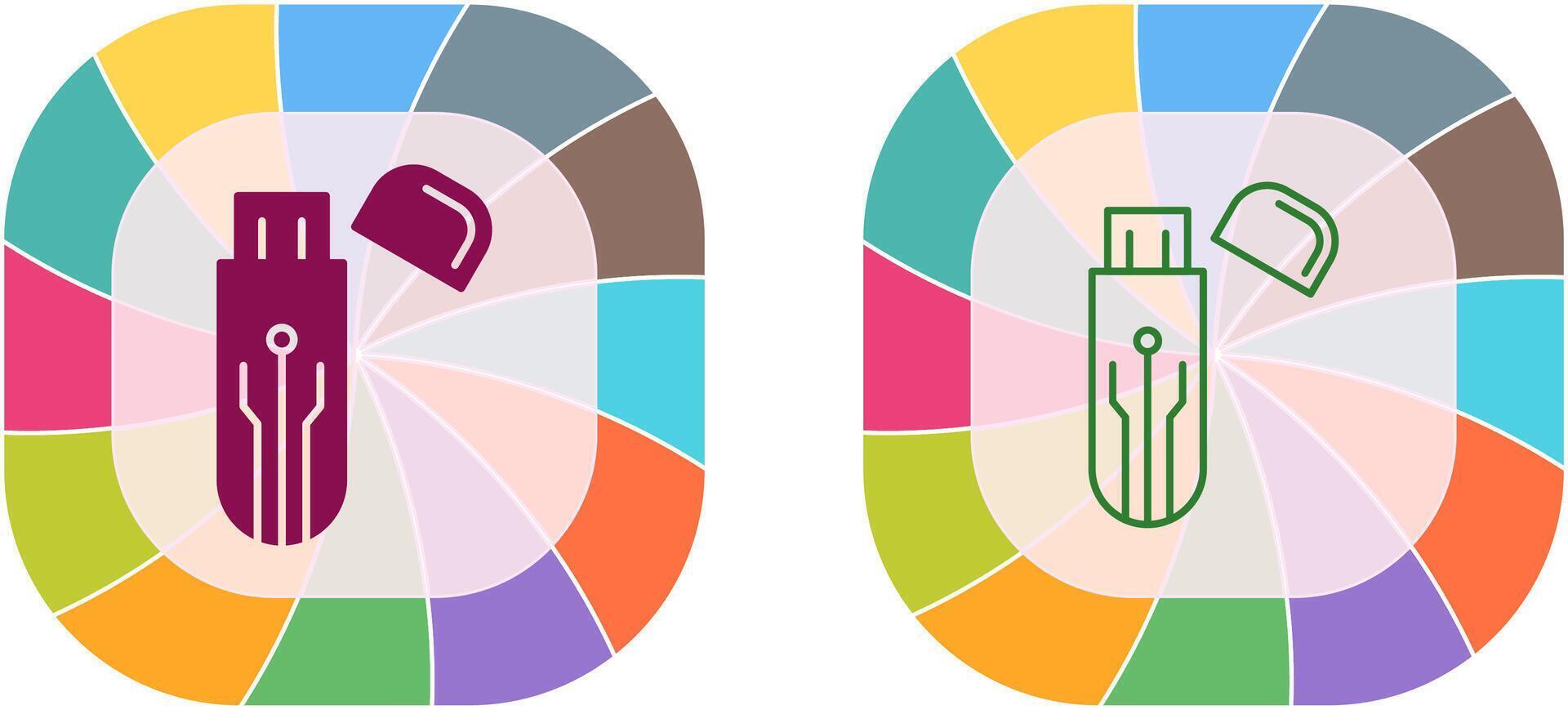 Usb Icon Design vector
