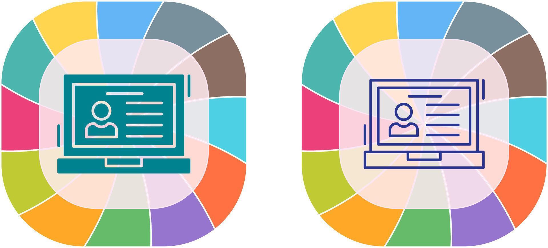 diseño de icono de computadora portátil vector