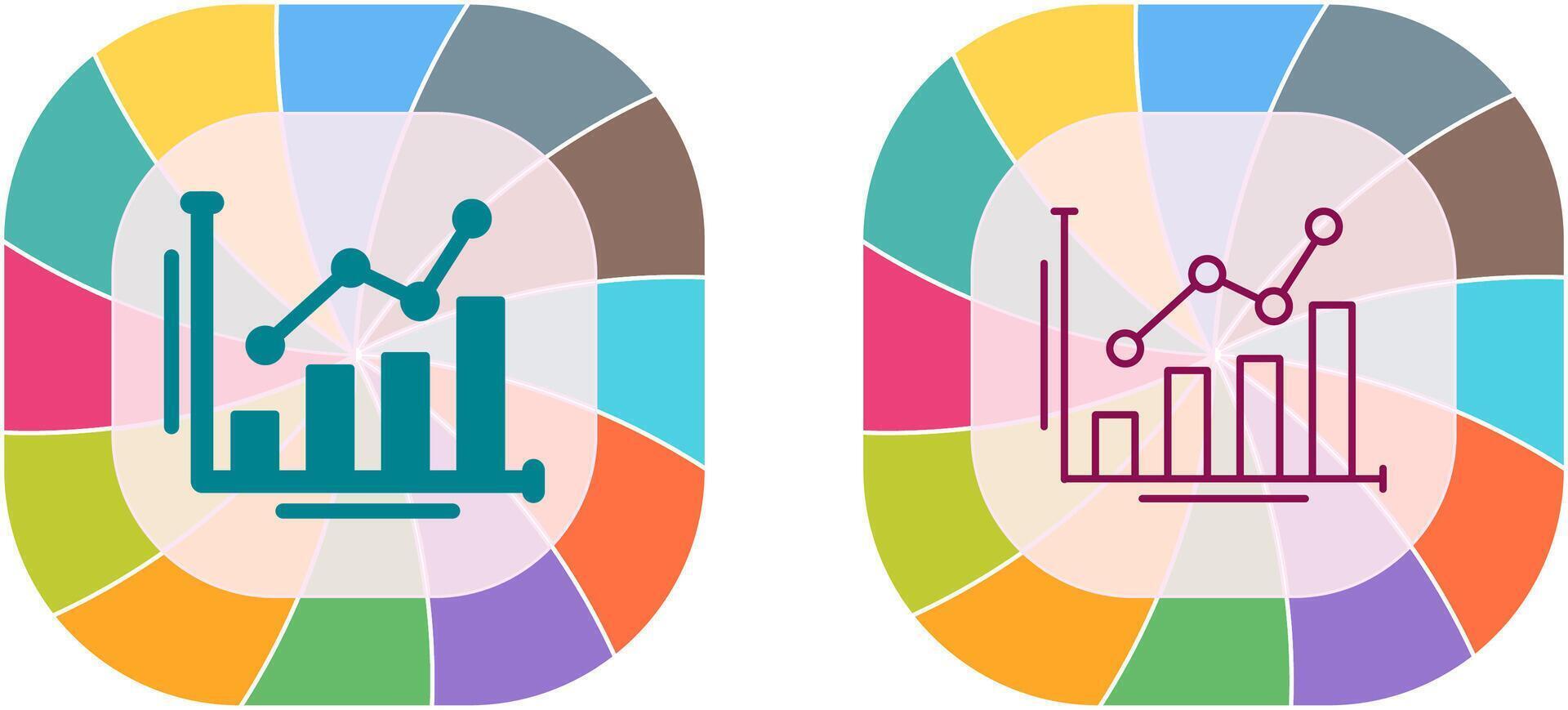 Bar Chart Icon Design vector