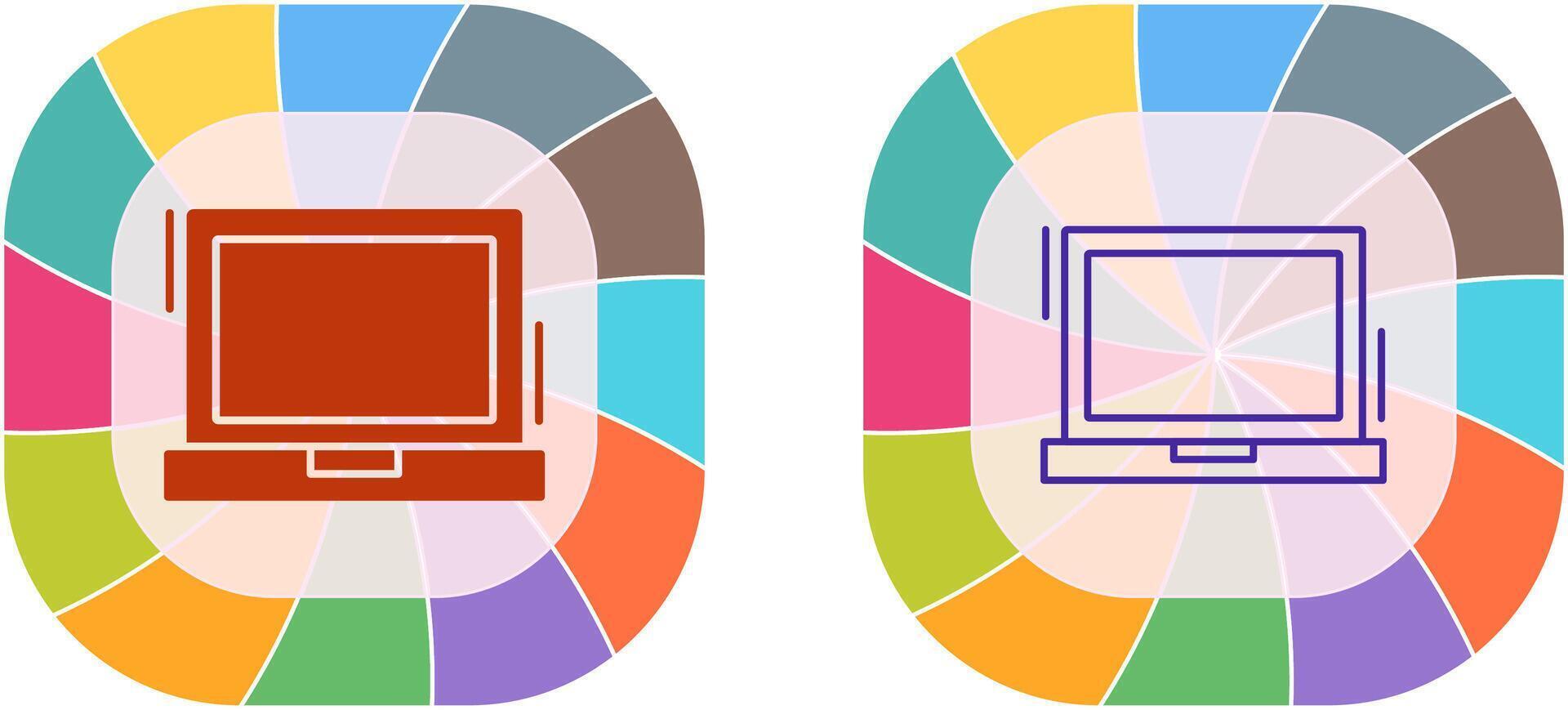 Laptop Icon Design vector