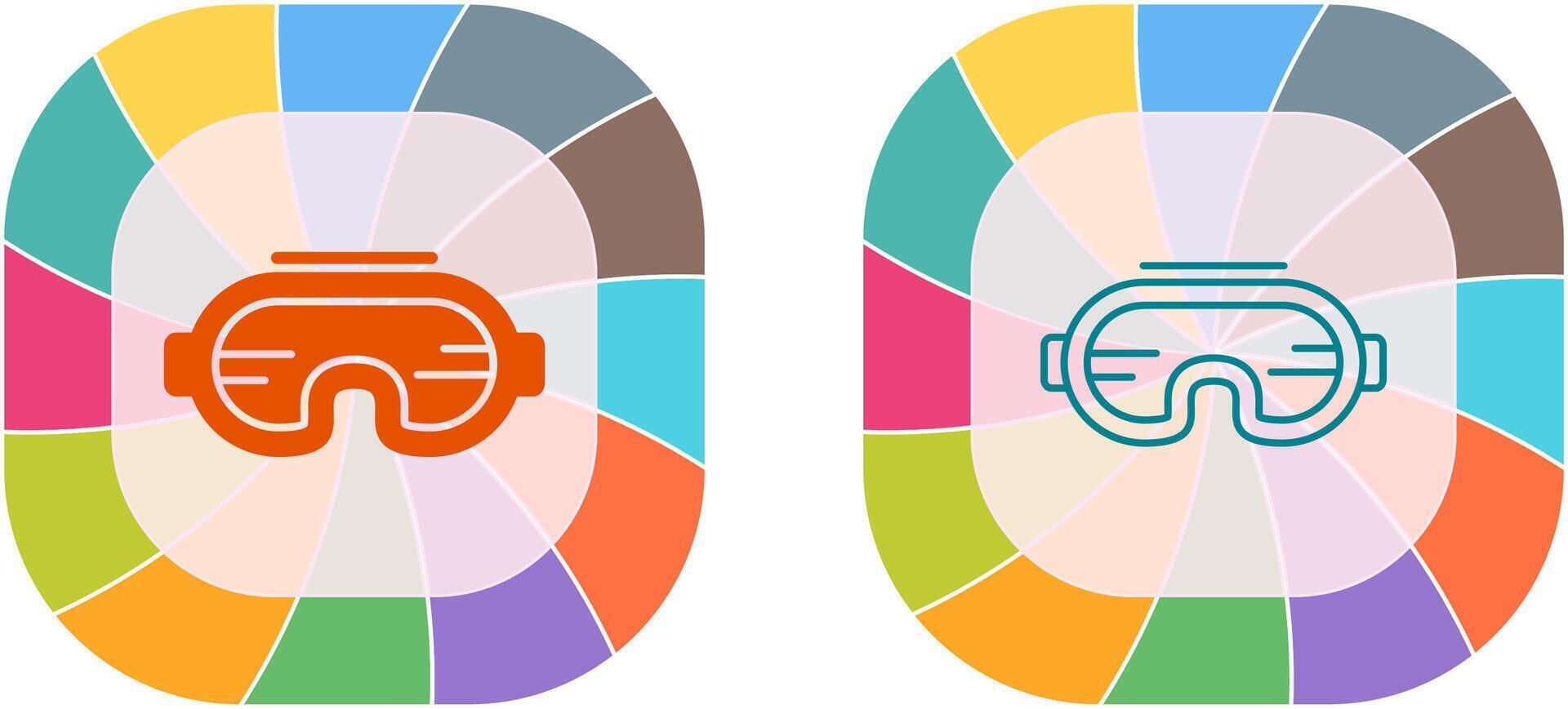 Goggle Icon Design vector
