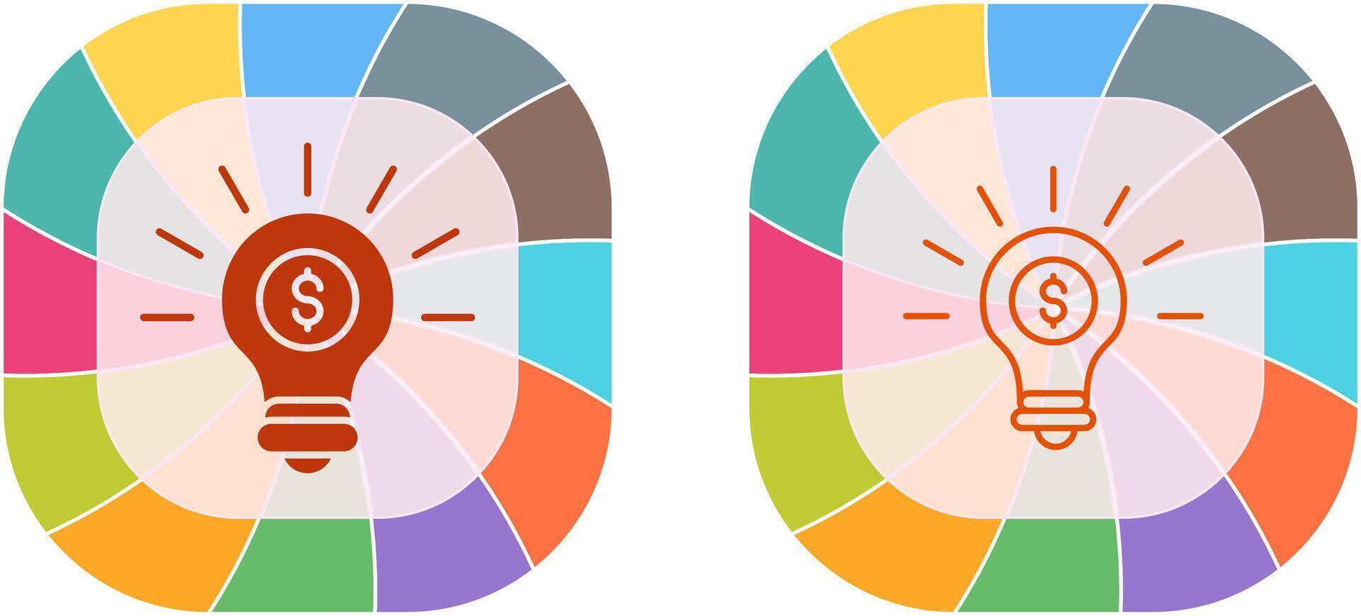 Light Bulb Icon Design vector