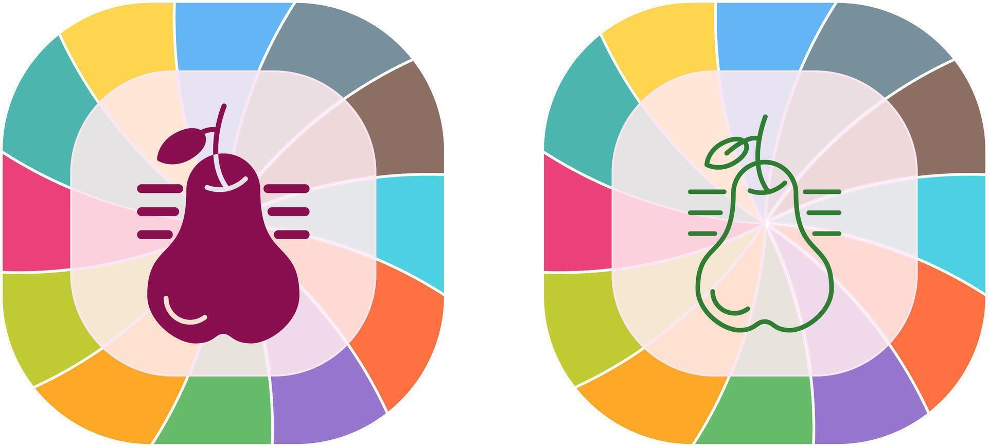 Pear Icon Design vector