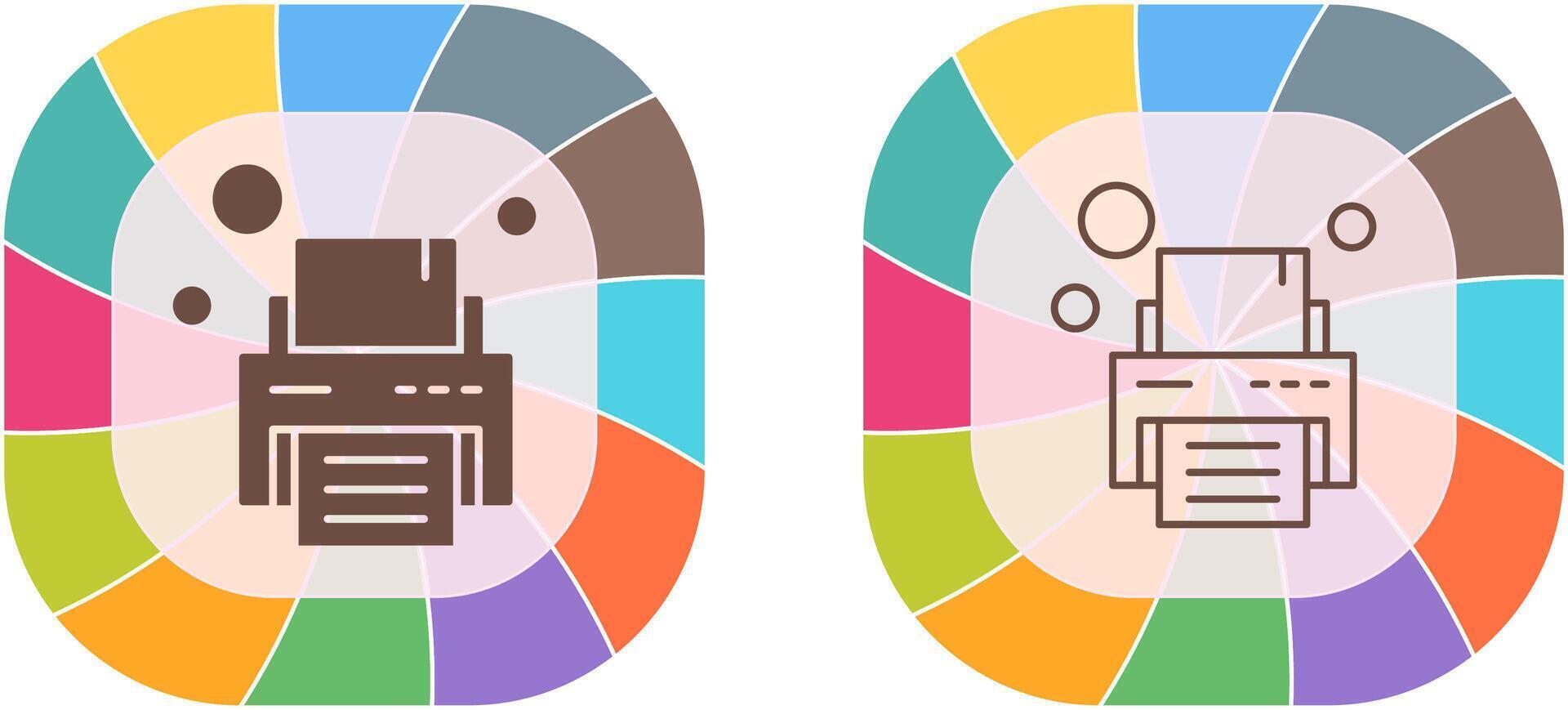 Printer Icon Design vector