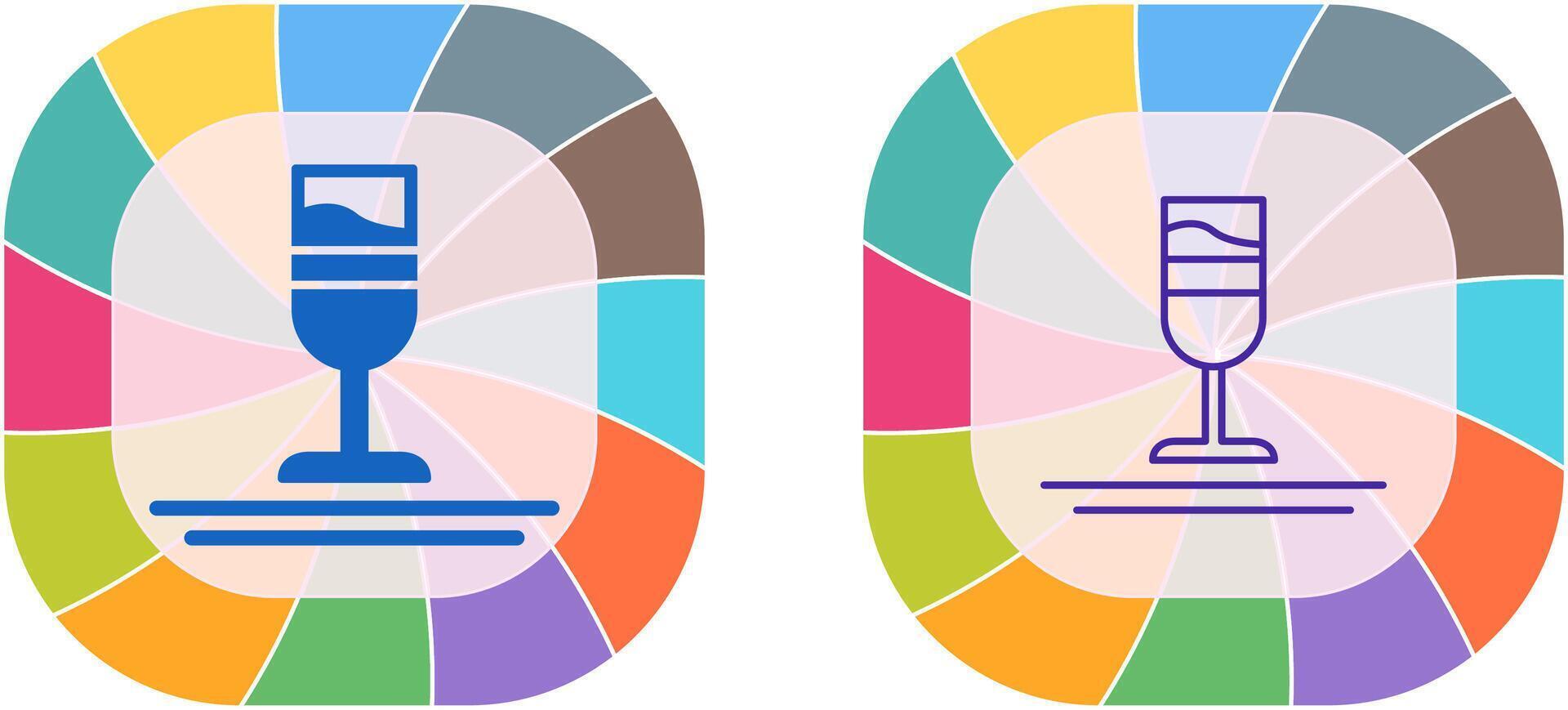 arco iris bebida icono diseño vector