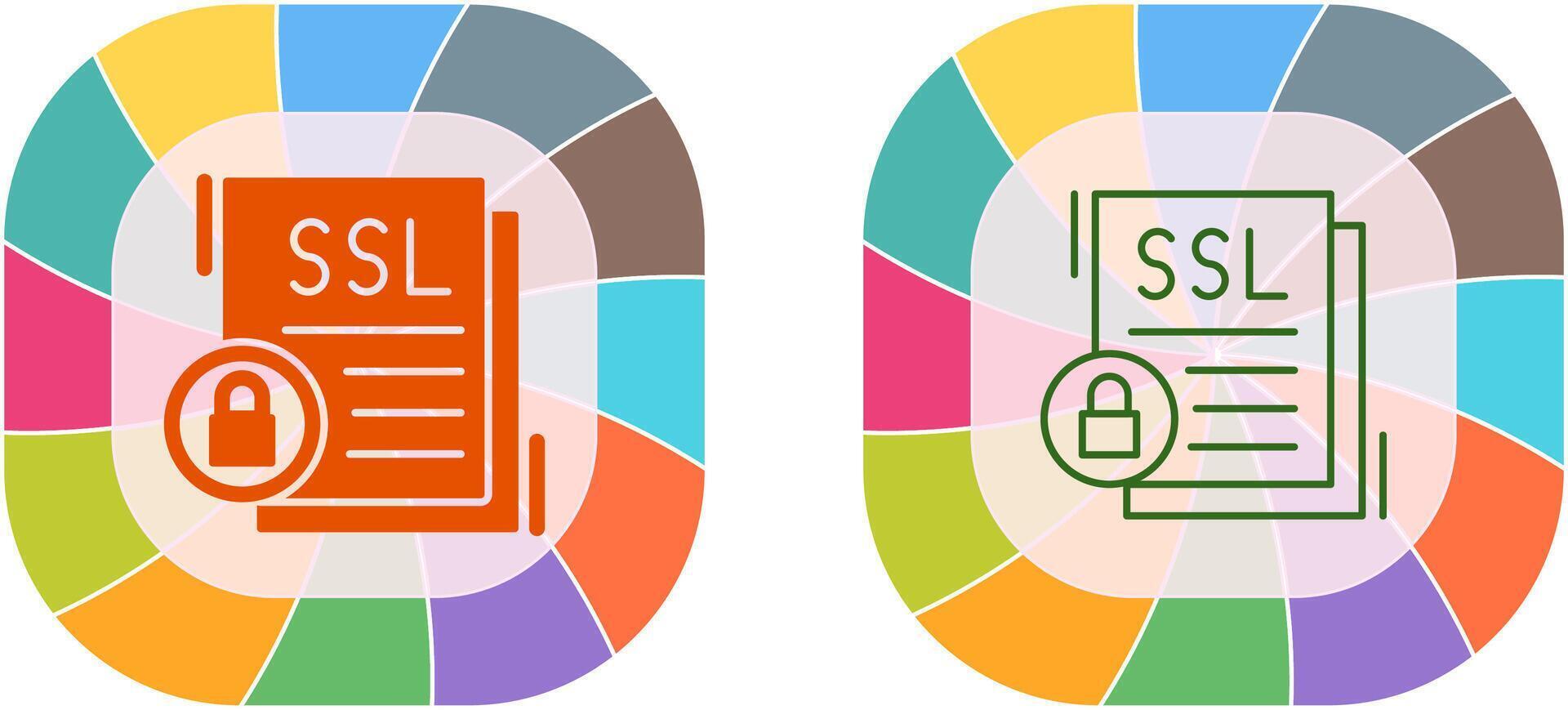 SSL Icon Design vector