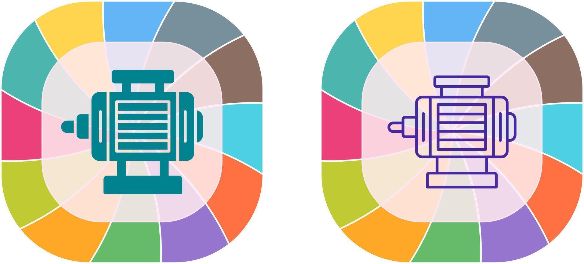 ELectric Motor Icon Design vector