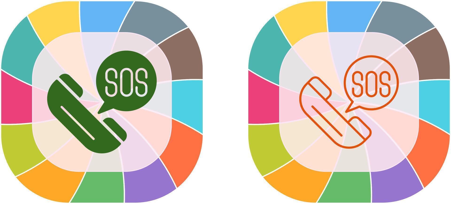 Sos Icon Design vector