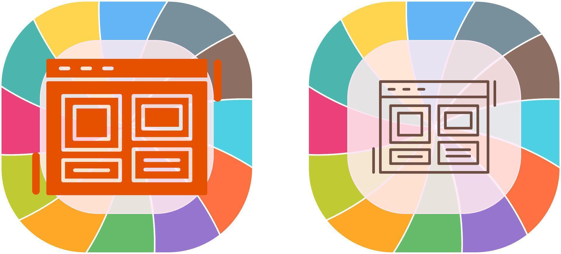 Layout Icon Design vector