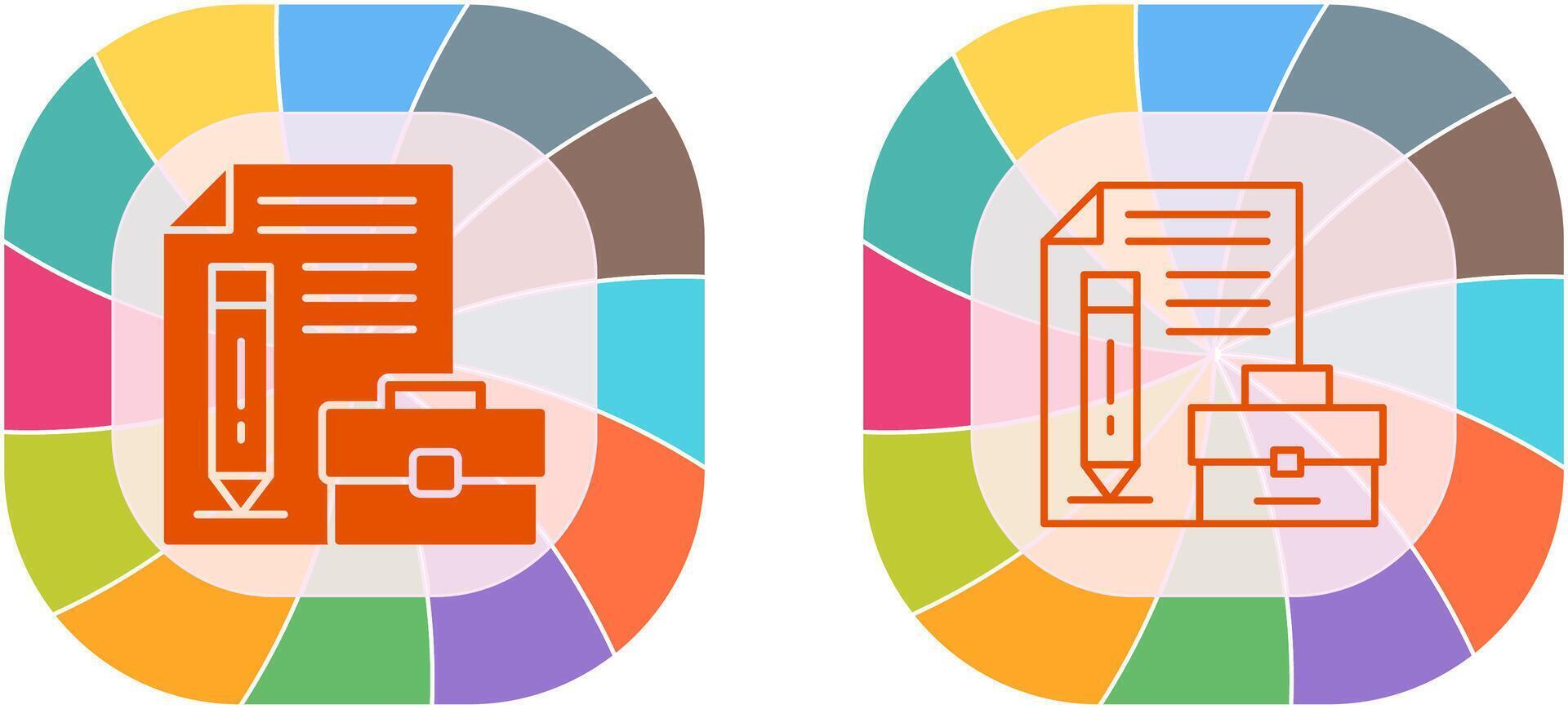 Portfolio Icon Design vector