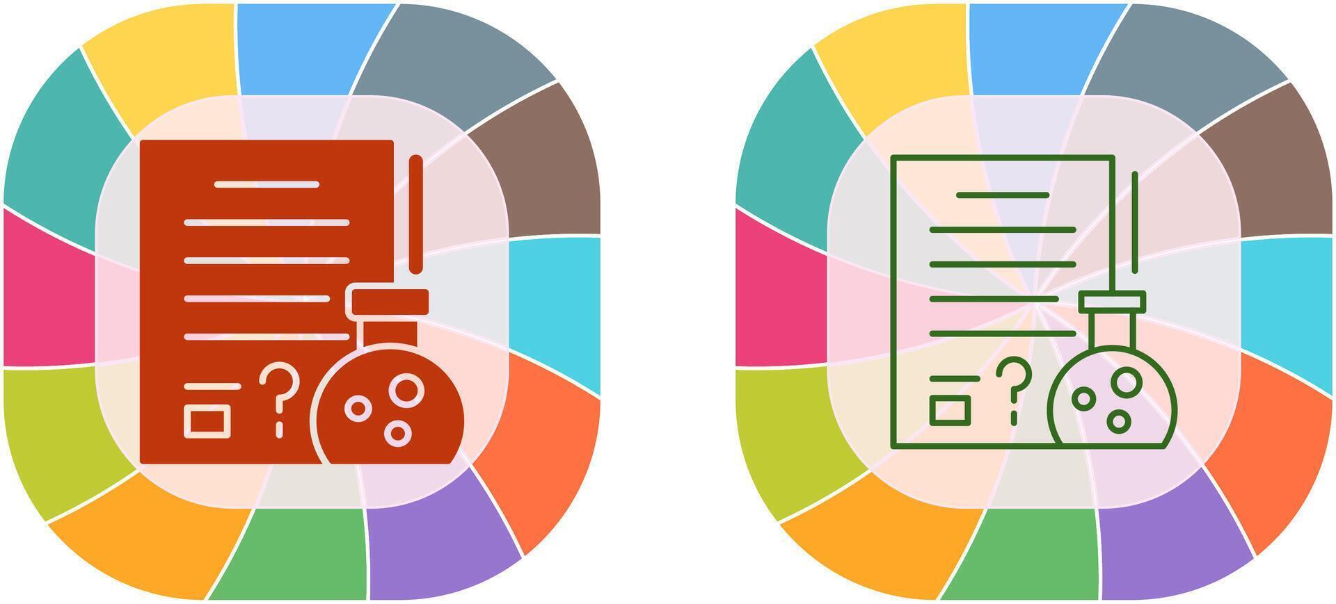 hipótesis icono diseño vector