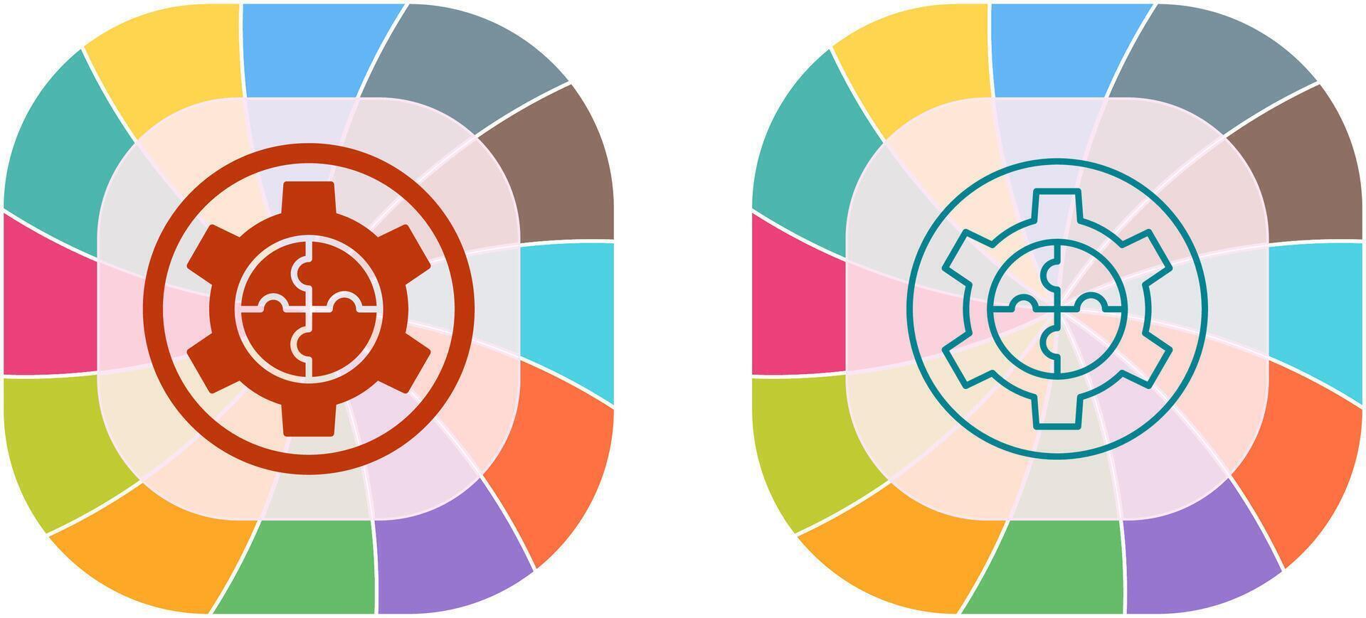 Solution Icon Design vector