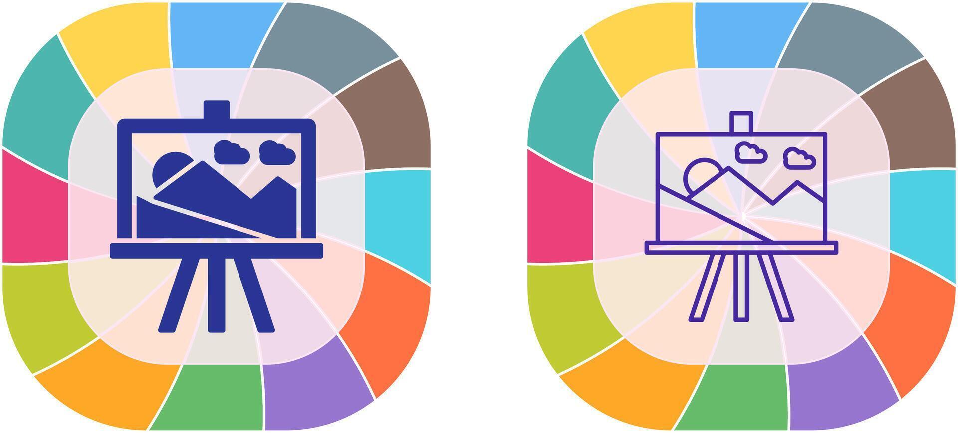 Canvas Icon Design vector