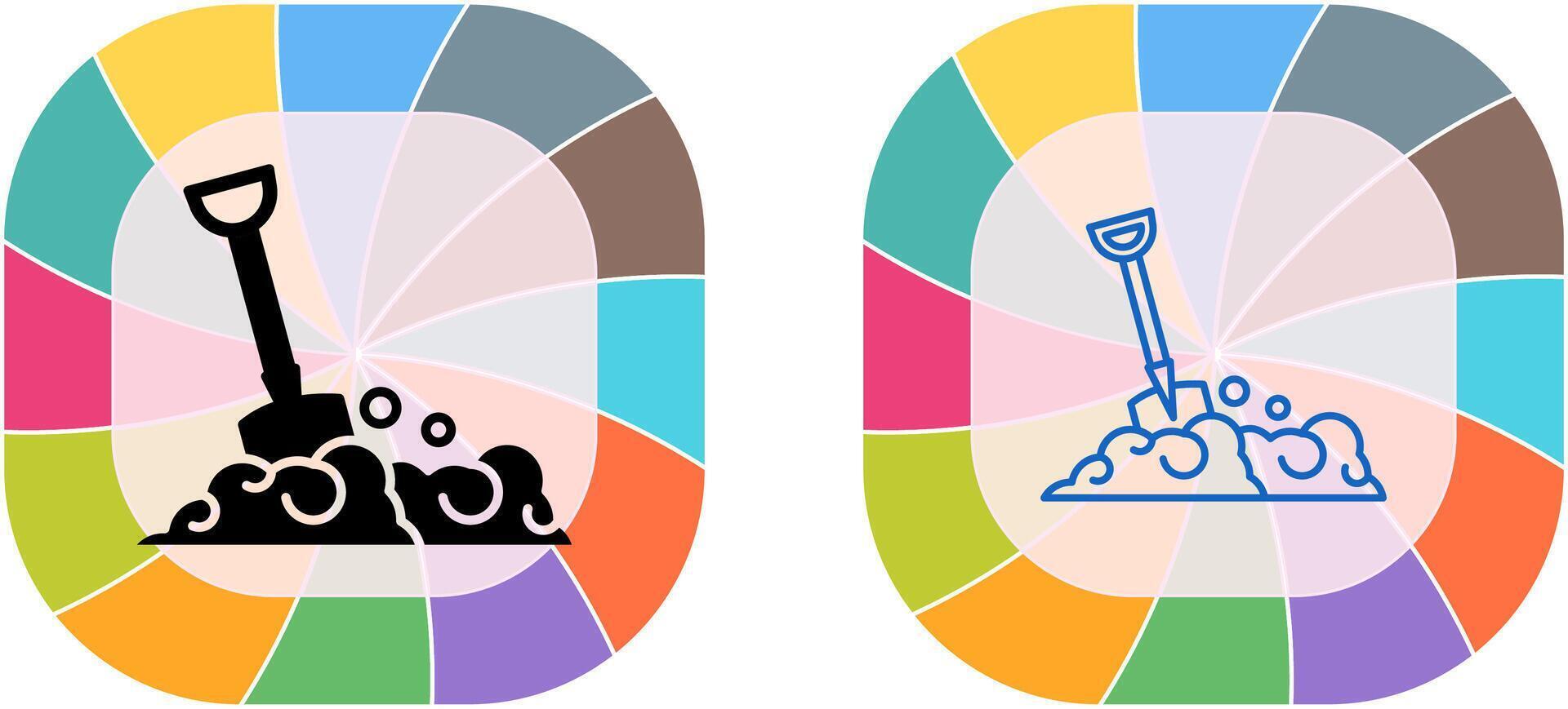 Shovel Icon Design vector