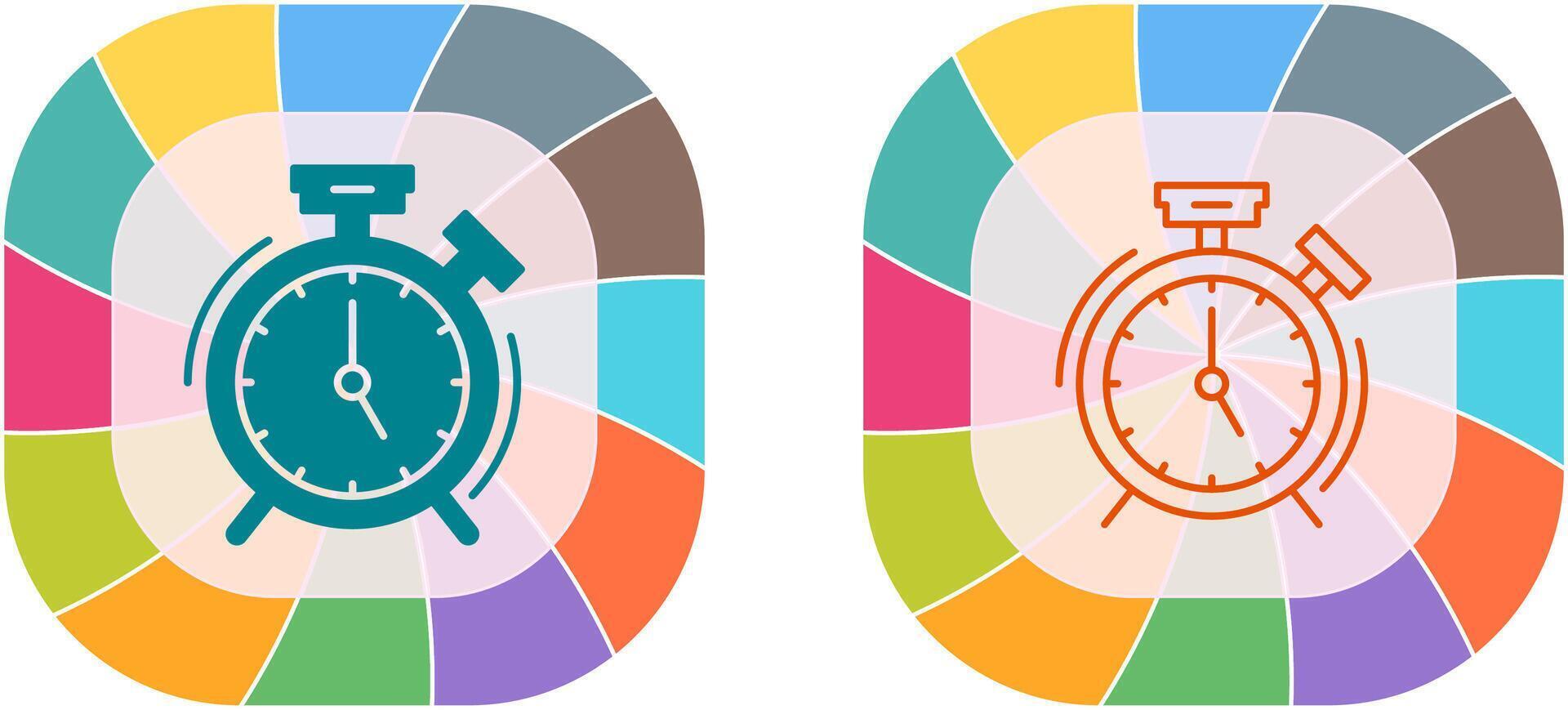 Alarm Clock Icon Design vector