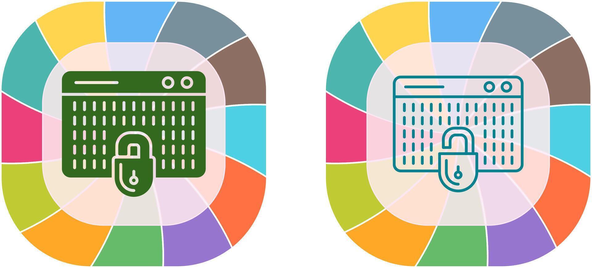 Hacking Icon Design vector