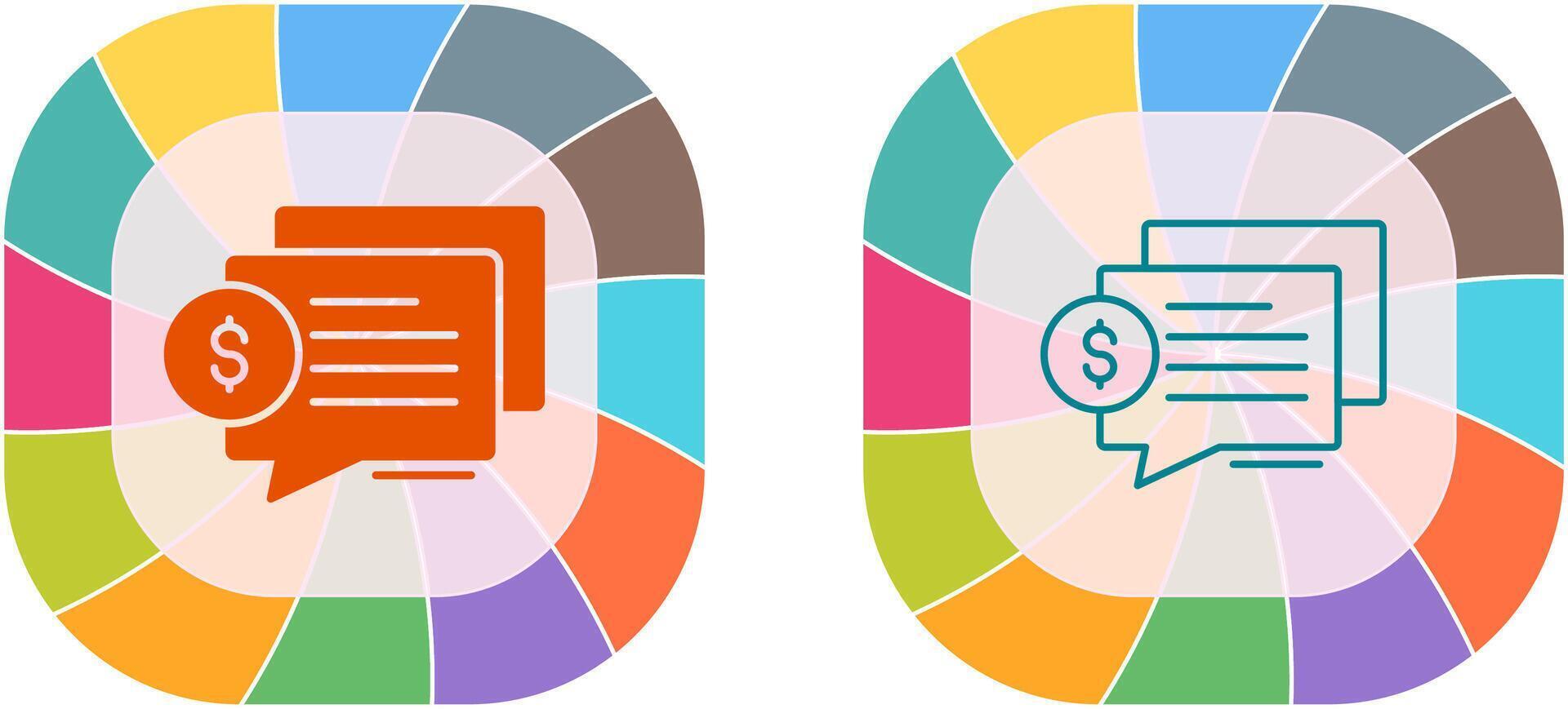 Dialog Icon Design vector