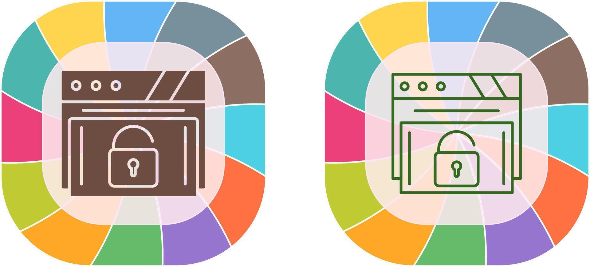 Padlock Icon Design vector