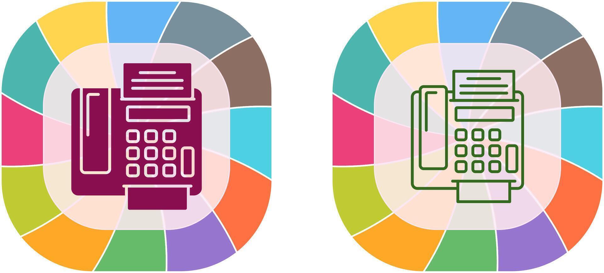 fax Machine Icon Design vector