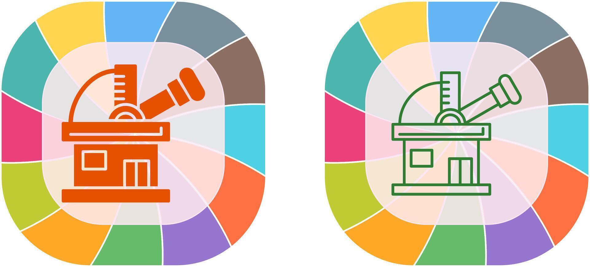 Observatory Icon Design vector